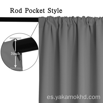 Cortinas opacas Rod Pocket de 84 pulgadas de largo